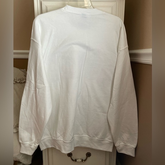 Sweet Claire White Oversized HOWDY Sweatshirt with Vibrant Print Size S/M - Picture 4 of 4